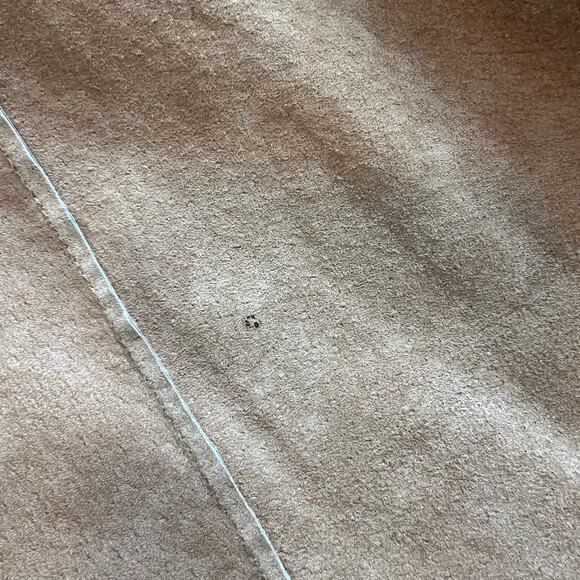 Guess Brown Leather Suede Long Duster Coat Buttons Small Western Cowgirl - Picture 5 of 6